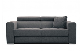 3-Sitzer-Sofa mit manuell verstellbaren Kopfstützen QUARTZ