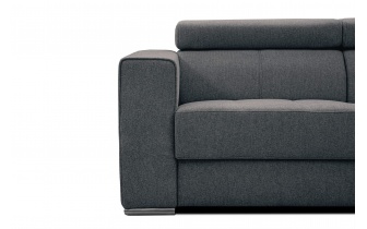 3-Sitzer-Sofa mit manuell verstellbaren Kopfstützen QUARTZ