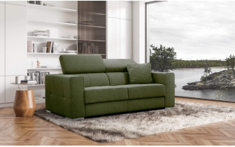 3-Sitzer-Sofa mit manuell verstellbaren Kopfstützen QUARTZ