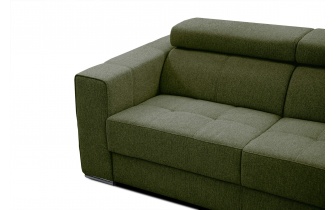 3-Sitzer-Sofa mit manuell verstellbaren Kopfstützen QUARTZ