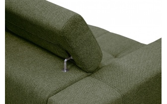 3-Sitzer-Sofa mit manuell verstellbaren Kopfstützen QUARTZ