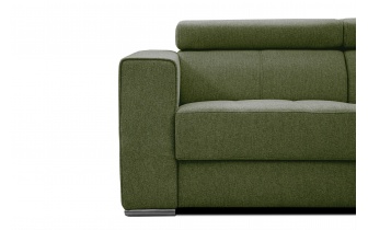 3-Sitzer-Sofa mit manuell verstellbaren Kopfstützen QUARTZ