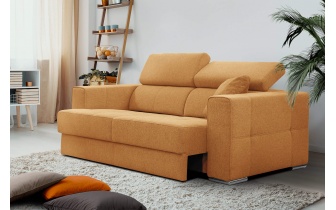 3-Sitzer-Sofa mit elektrisch ausziehbarem Sitz QUARTZ