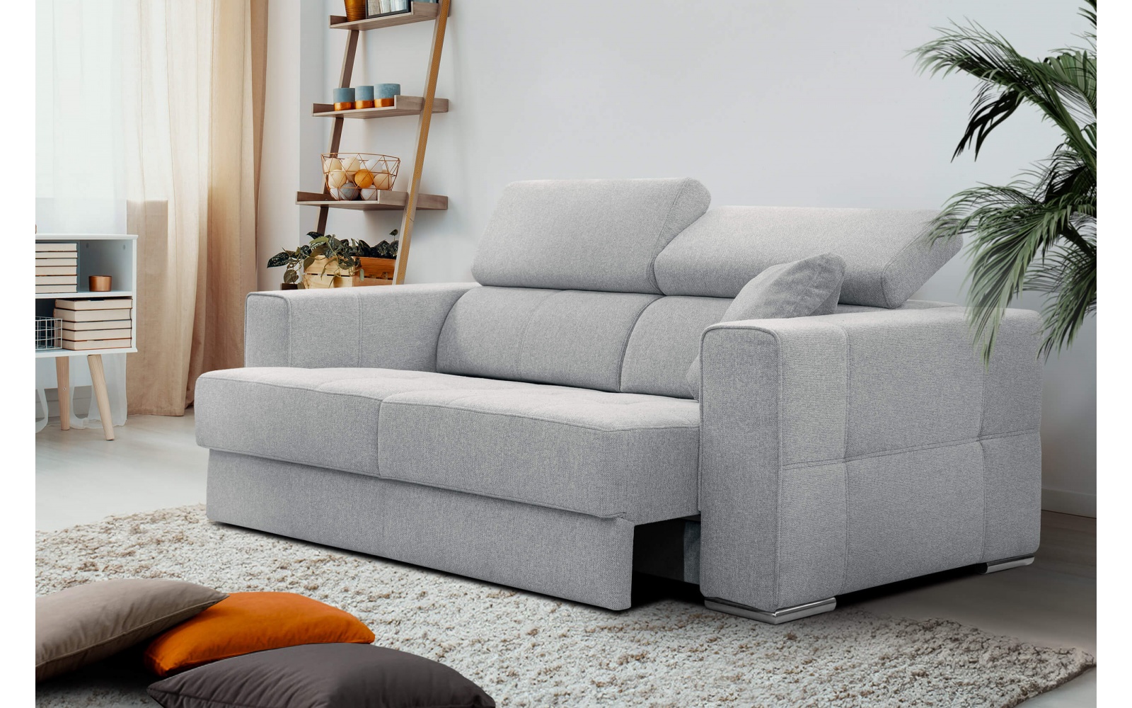 3-Sitzer-Sofa mit elektrisch ausziehbarem Sitz QUARTZ