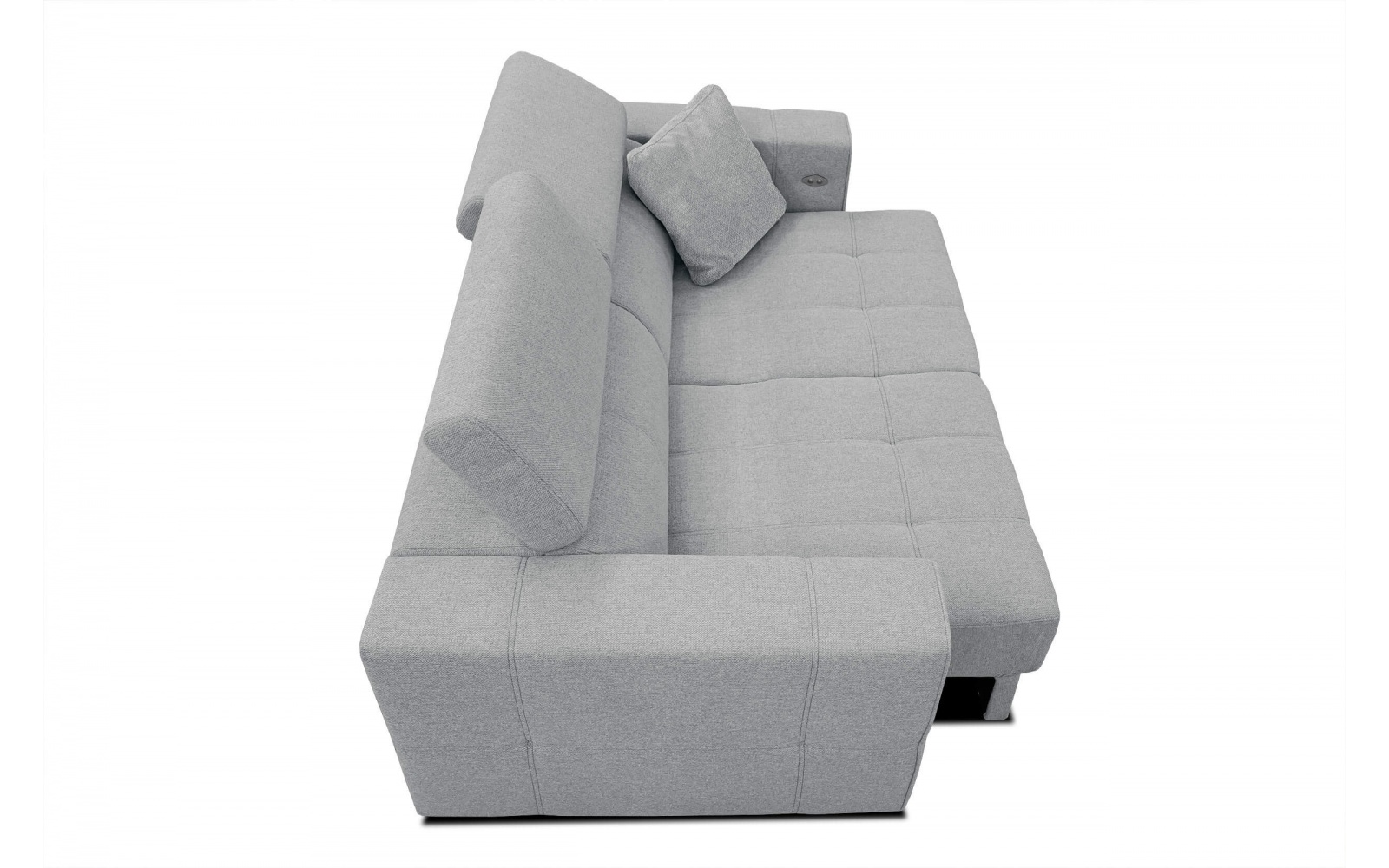 3-Sitzer-Sofa mit elektrisch ausziehbarem Sitz QUARTZ