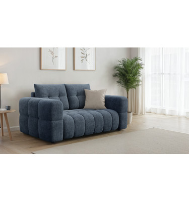 CLOUDI 2-Sitzer-Sofa, marineblau