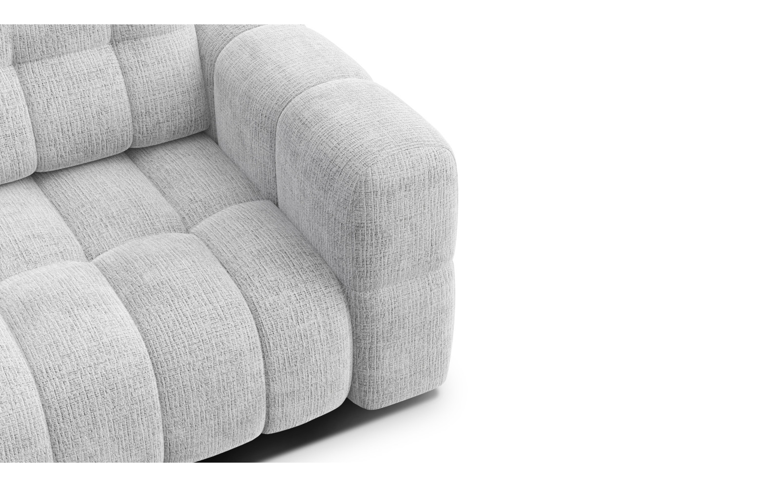 CLOUDI 2-Sitze-Sofa, hellgrau