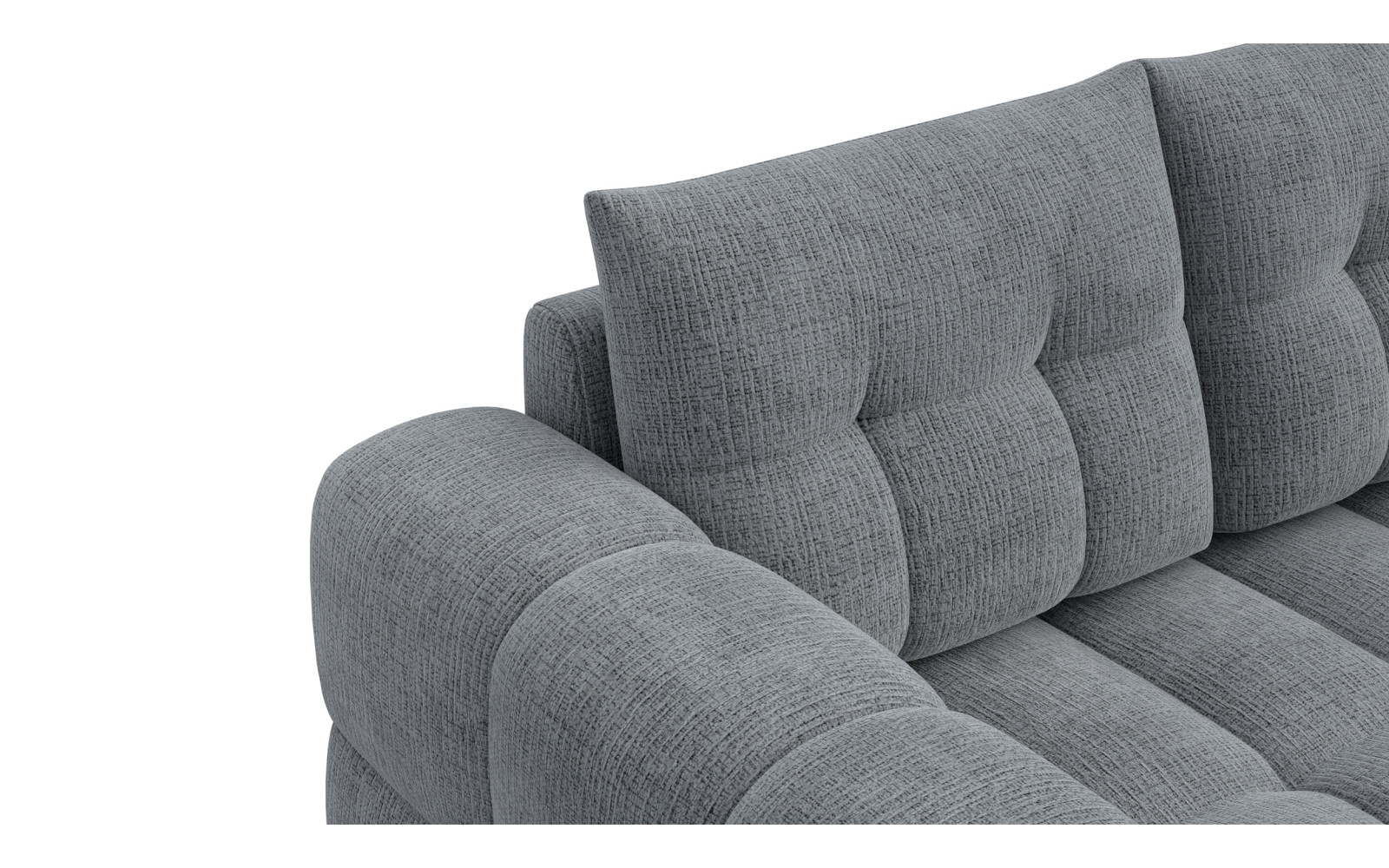 CLOUDI 2-Sitzer-Sofa, dunkelgrau