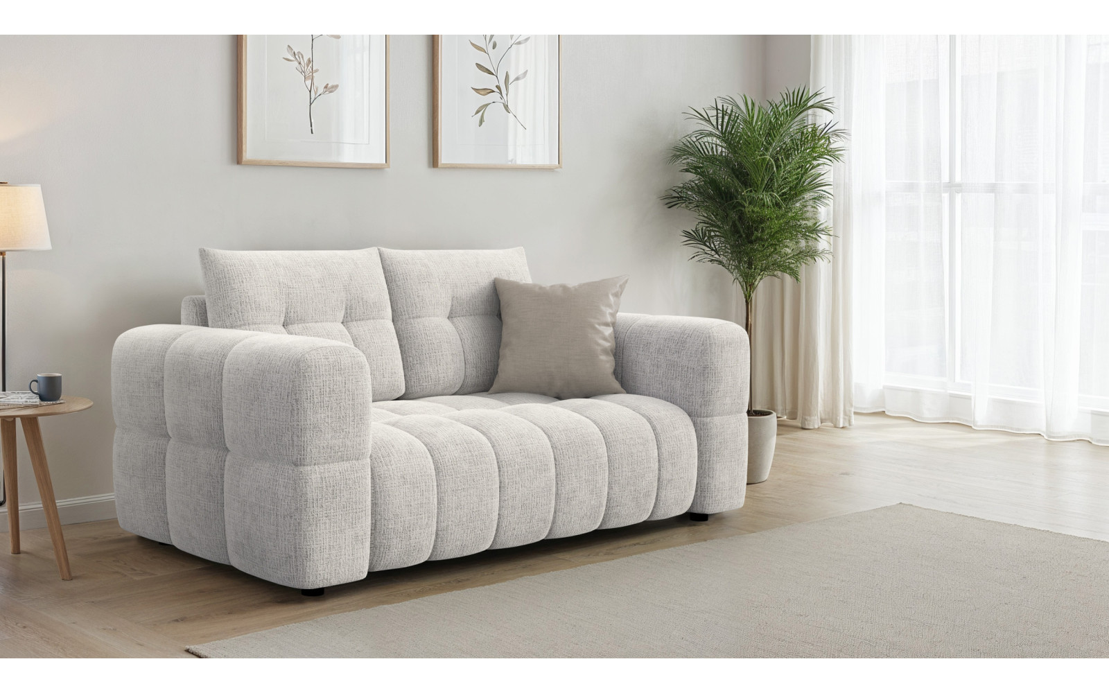 CLOUDI 2-Sitzer-Sofa, creme