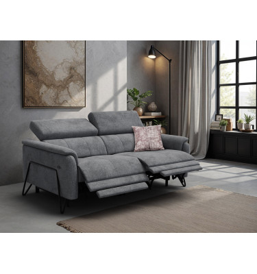 Relaxsofa 3-Sitzer RODEN, dunkelgrau
