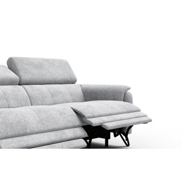 Relaxsofa 3-Sitzer RODEN, hellgrau