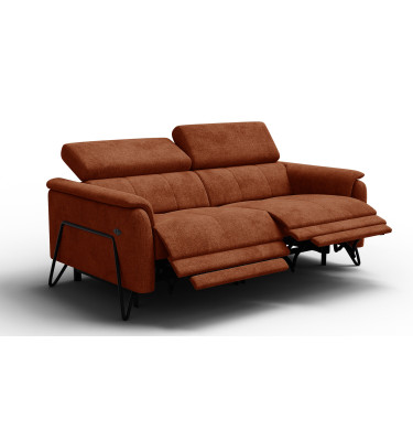 Relaxsofa 3-Sitzer RODEN, rostrot