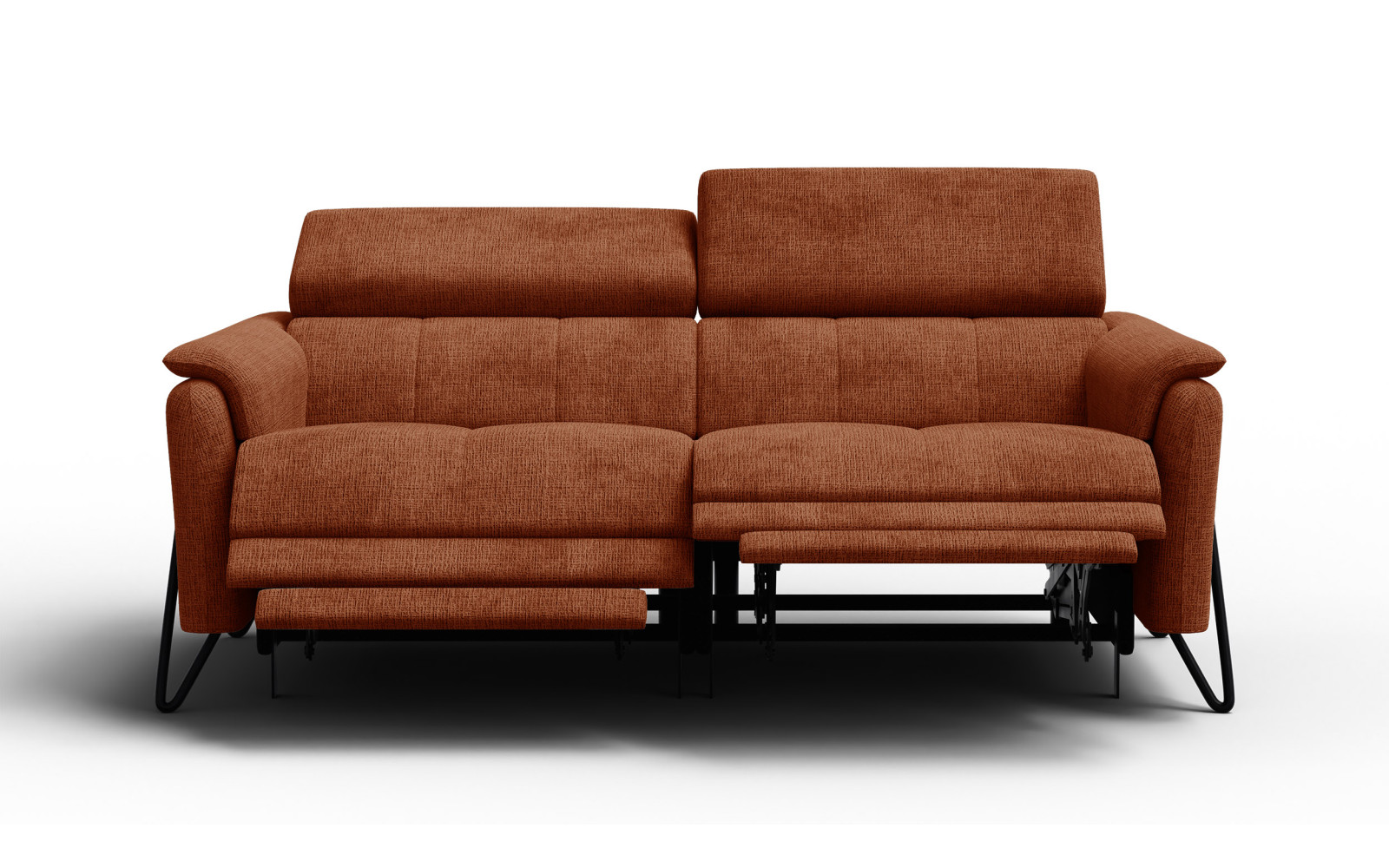 Relaxsofa 3-Sitzer RODEN, rostrot