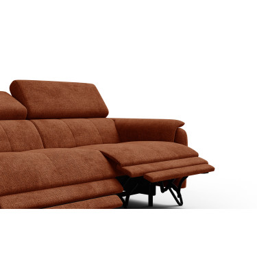 Relaxsofa 3-Sitzer RODEN, rostrot