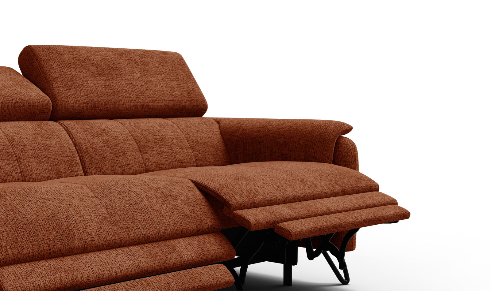 Relaxsofa 3-Sitzer RODEN, rostrot