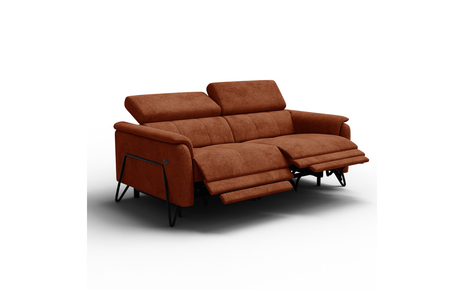 Relaxsofa 3-Sitzer RODEN, rostrot
