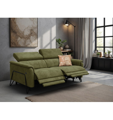 Relaxsofa 3-Sitzer RODEN, olive