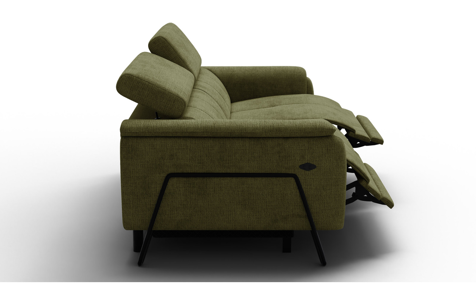 Relaxsofa 3-Sitzer RODEN, olive