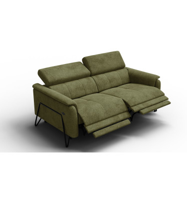 Relaxsofa 3-Sitzer RODEN, olive