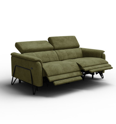 Relaxsofa 3-Sitzer RODEN, olive