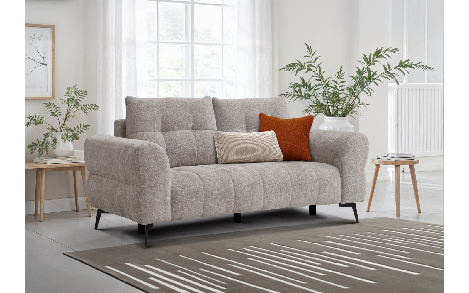 Sofa 2,5-Sitzer SALVINI, dunkelbeige