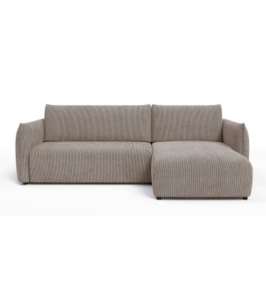TAUER Ecksofa 3-Sitzer links, taupe