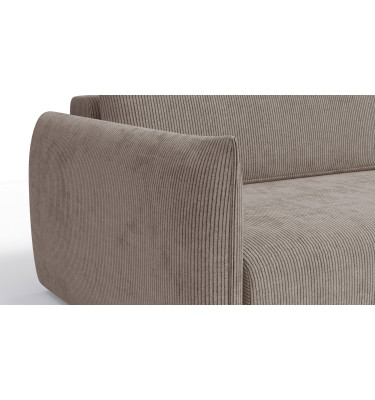 TAUER Ecksofa 3-Sitzer links, taupe