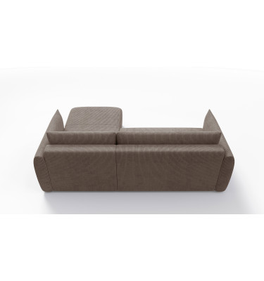 TAUER Ecksofa 3-Sitzer links, taupe