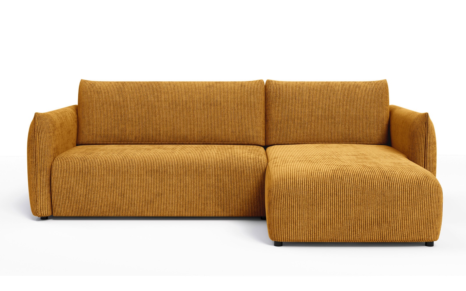 TAUER Ecksofa 3-Sitzer links, safran