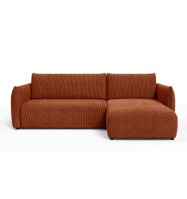 TAUER Ecksofa 3-Sitzer links, orange