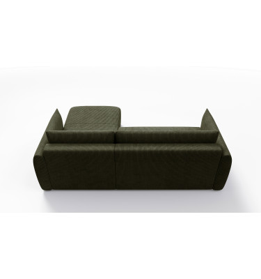TAUER Ecksofa 3-Sitzer links, olive