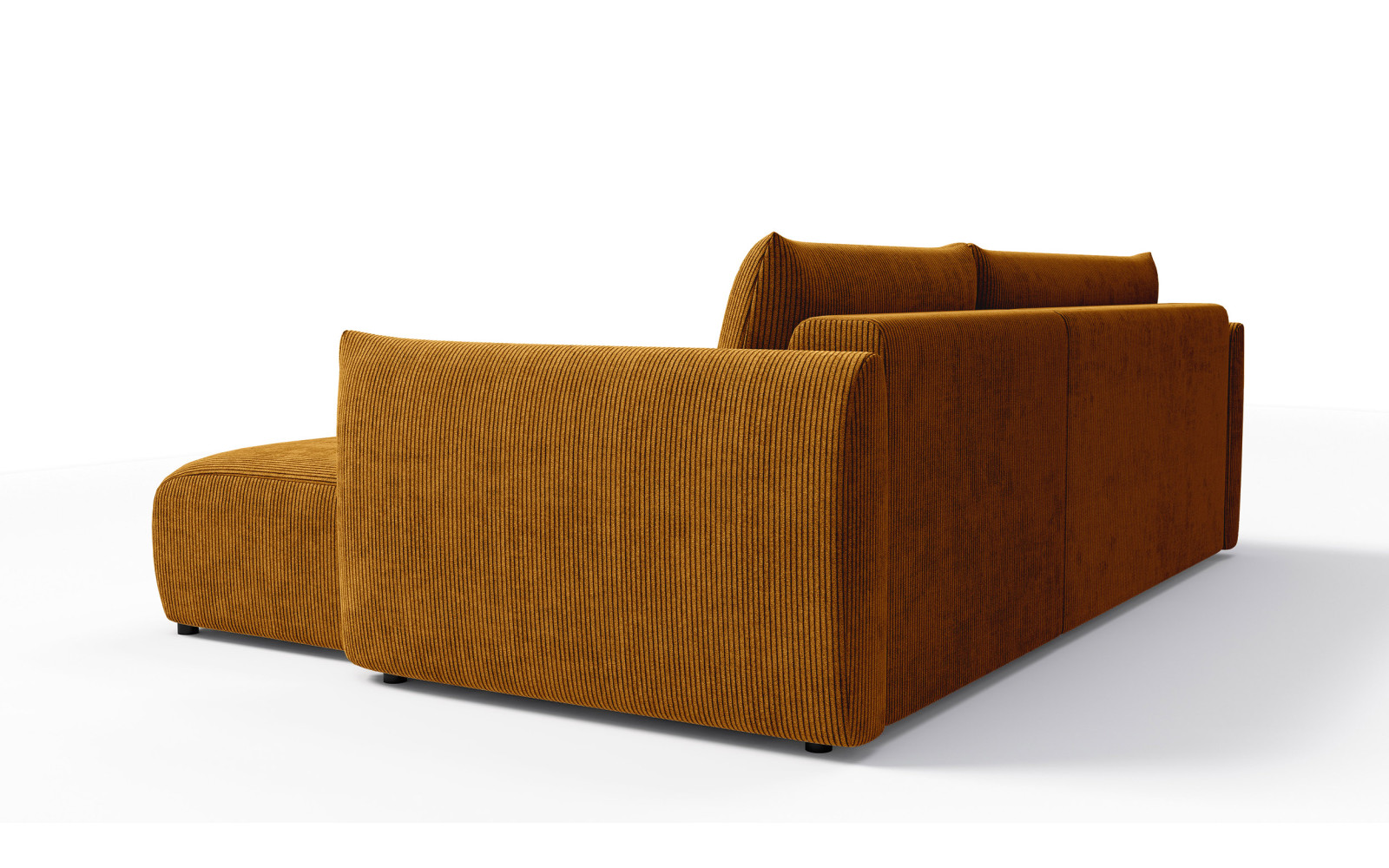 TAUER Ecksofa 3-Sitzer links, safran