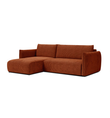 TAUER Ecksofa 3-Sitzer rechts, orange
