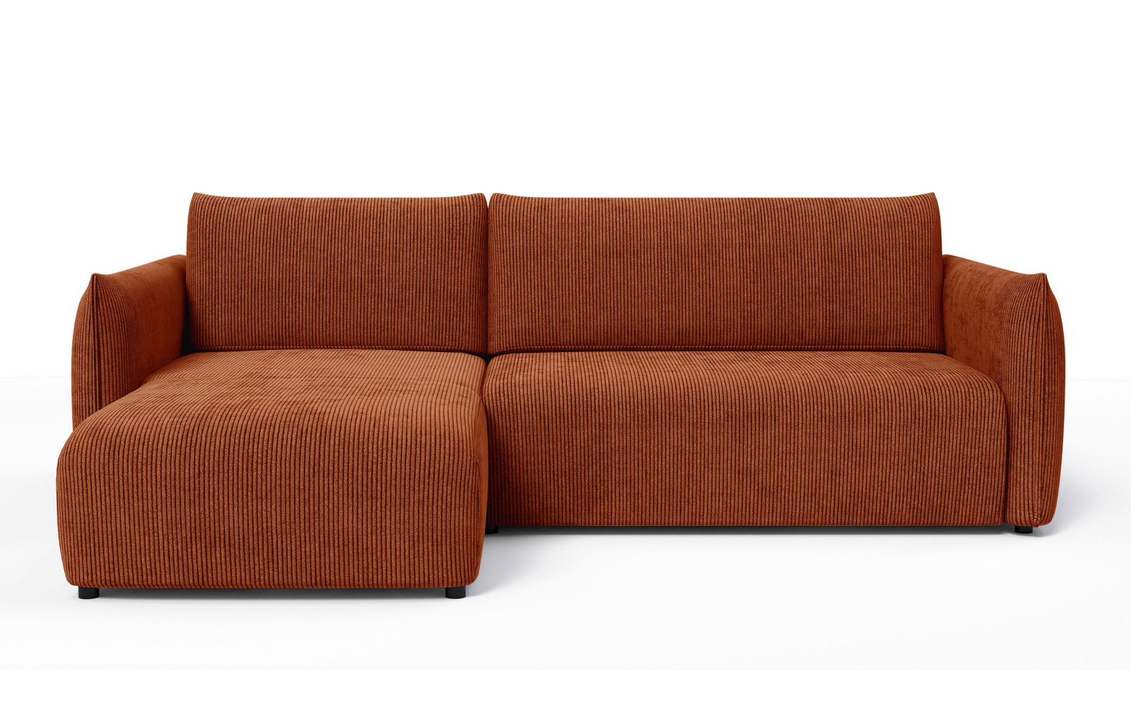 TAUER Ecksofa 3-Sitzer rechts, orange