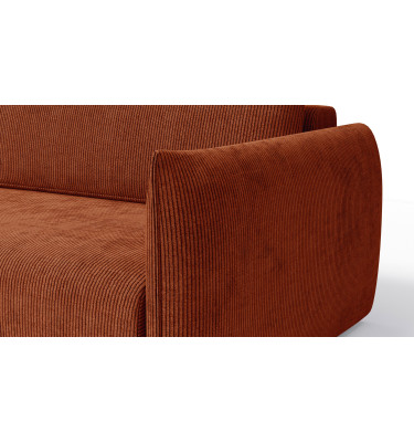 TAUER Ecksofa 3-Sitzer rechts, orange