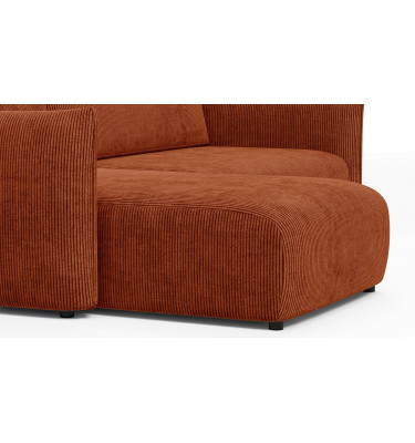 TAUER Ecksofa 3-Sitzer rechts, orange