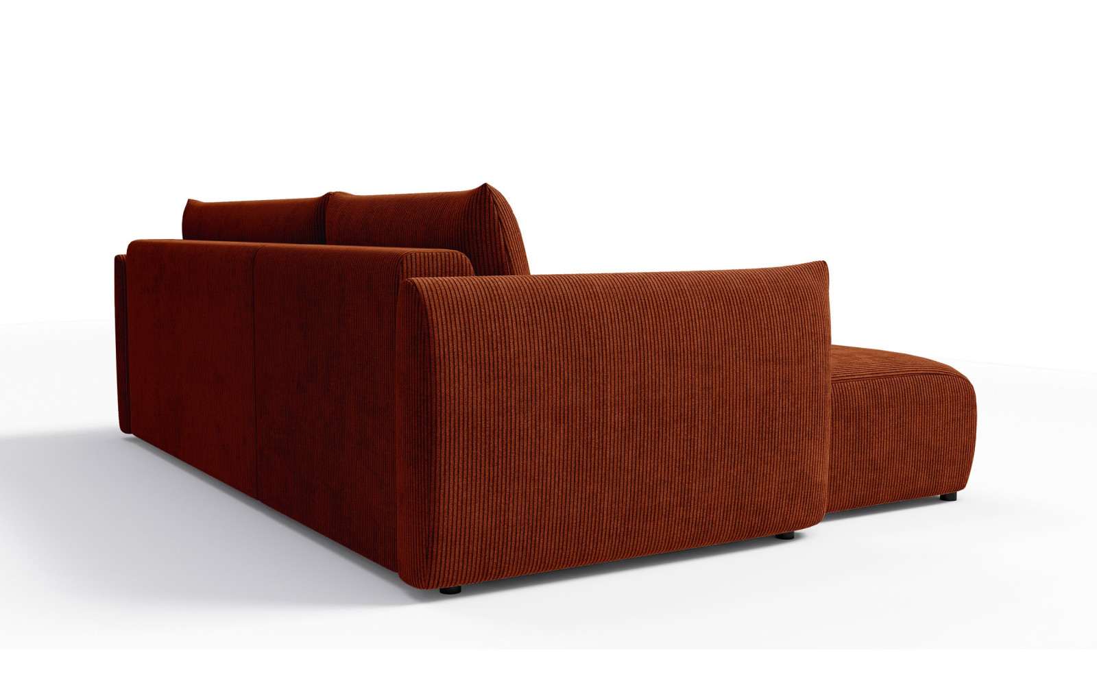 TAUER Ecksofa 3-Sitzer rechts, orange