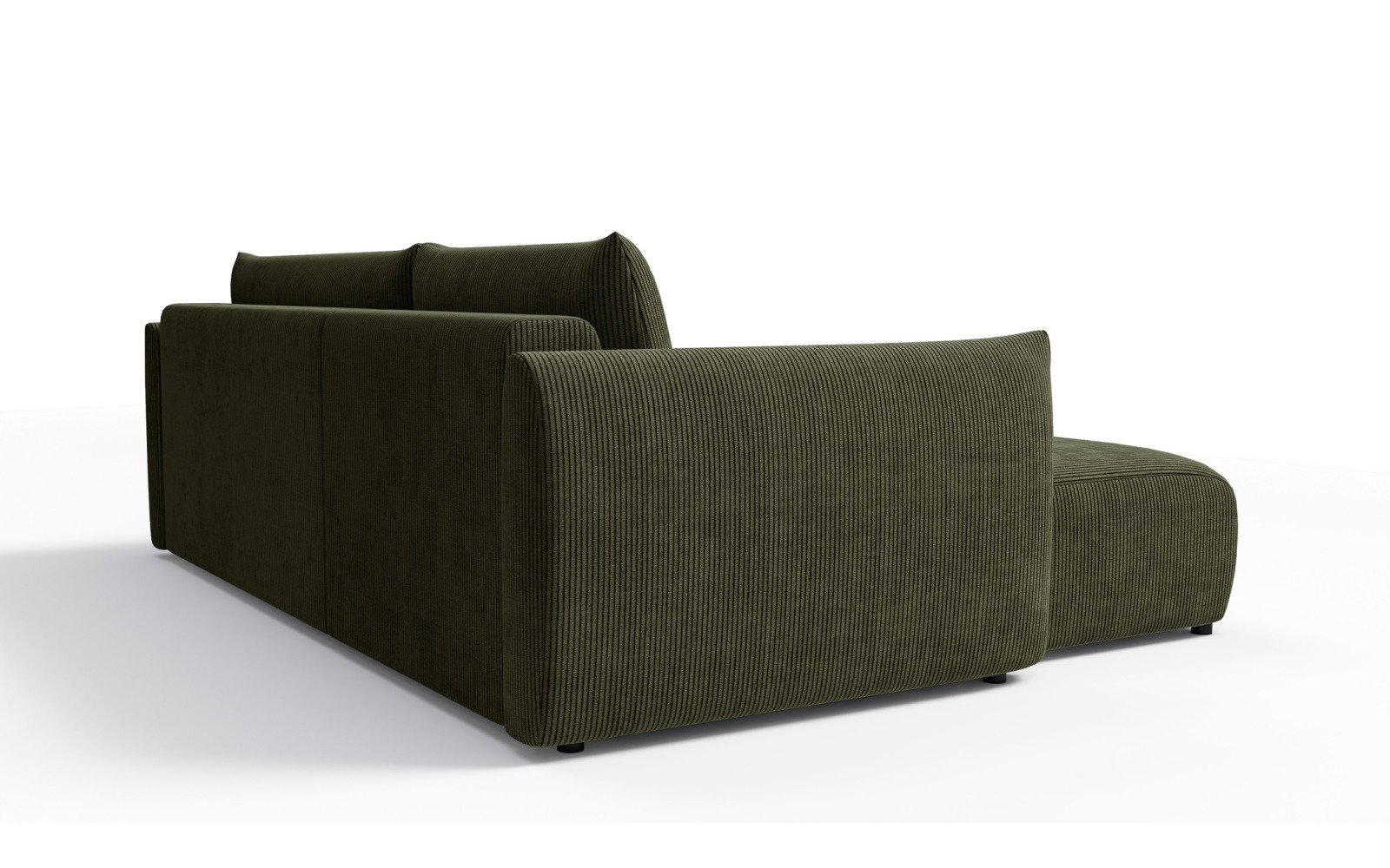 TAUER Ecksofa 3-Sitzer rechts, olive
