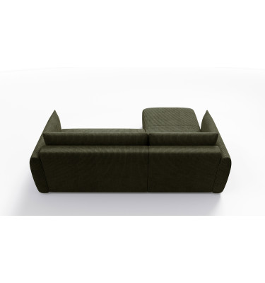 TAUER Ecksofa 3-Sitzer rechts, olive