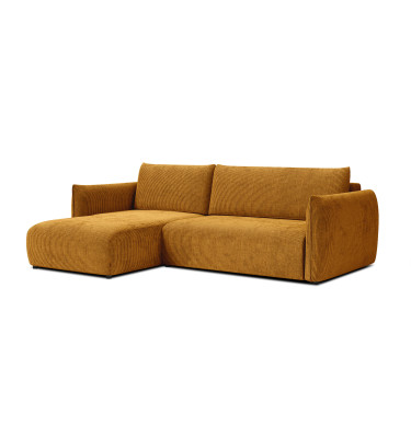 TAUER Ecksofa 3-Sitzer rechts, safran
