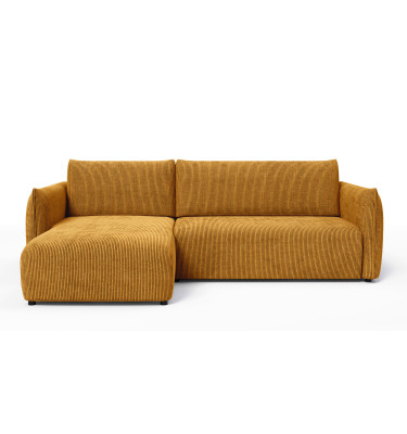 TAUER Ecksofa 3-Sitzer rechts, safran