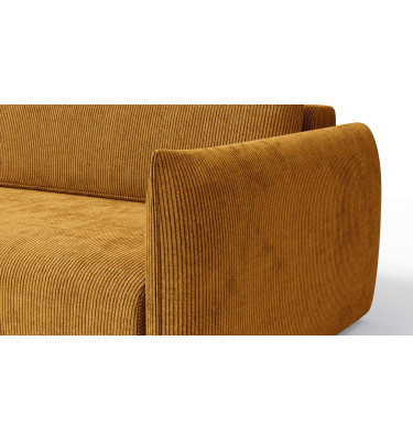 TAUER Ecksofa 3-Sitzer rechts, safran