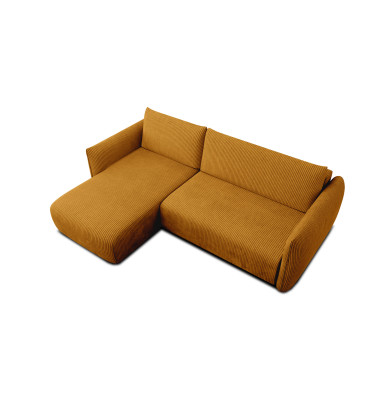 TAUER Ecksofa 3-Sitzer rechts, safran