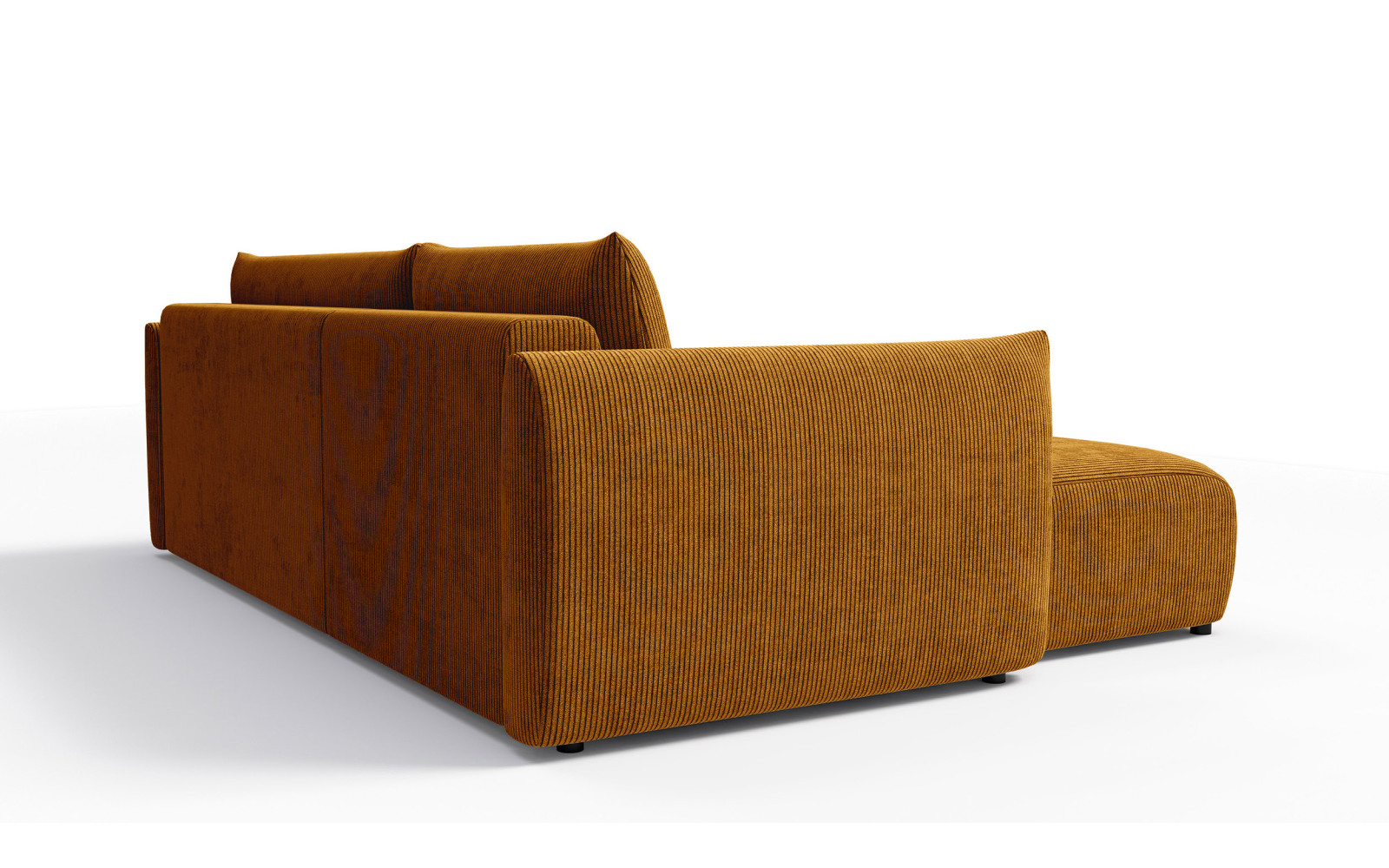 TAUER Ecksofa 3-Sitzer rechts, safran