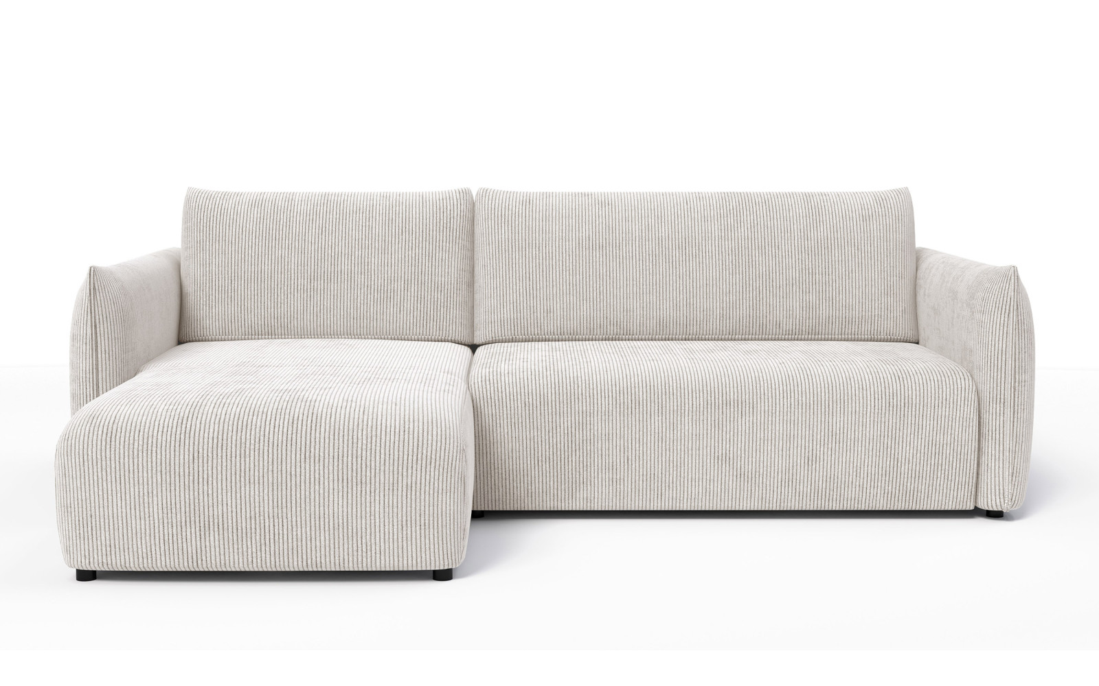 TAUER Ecksofa 3-Sitzer rechts, perlweiß