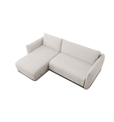 TAUER Ecksofa 3-Sitzer rechts, perlweiß