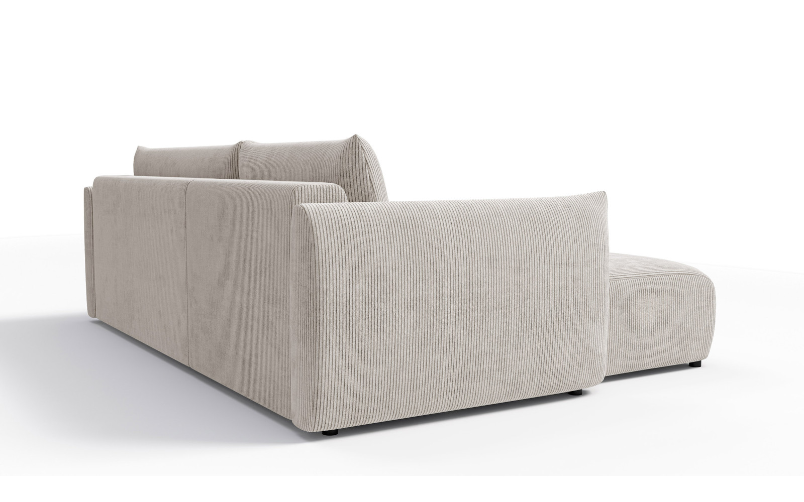 TAUER Ecksofa 3-Sitzer rechts, perlweiß