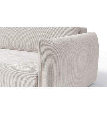 TAUER Ecksofa 3-Sitzer rechts, perlweiß