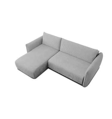 TAUER Ecksofa 3-Sitzer rechts, hellgrau