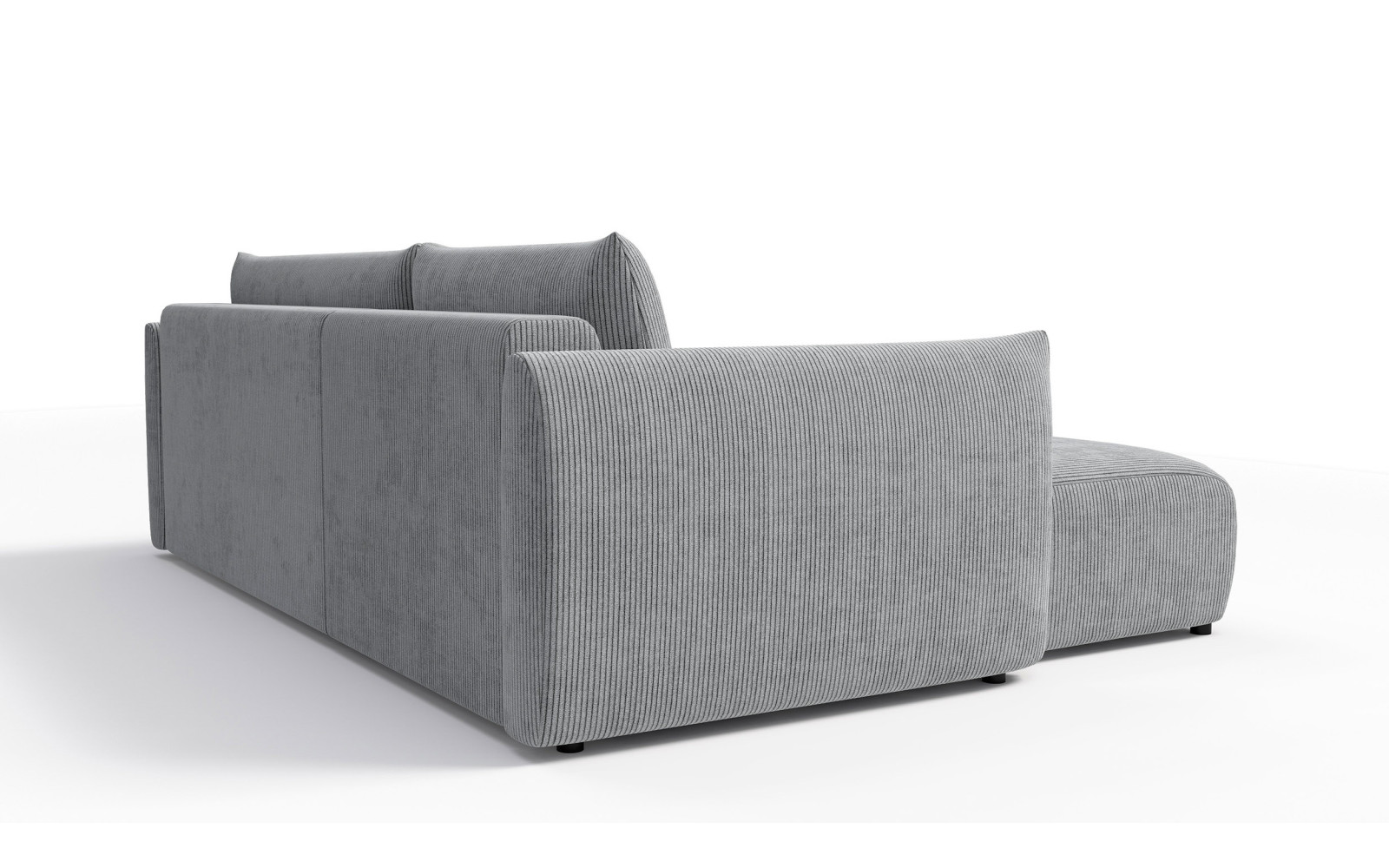 TAUER Ecksofa 3-Sitzer rechts, hellgrau